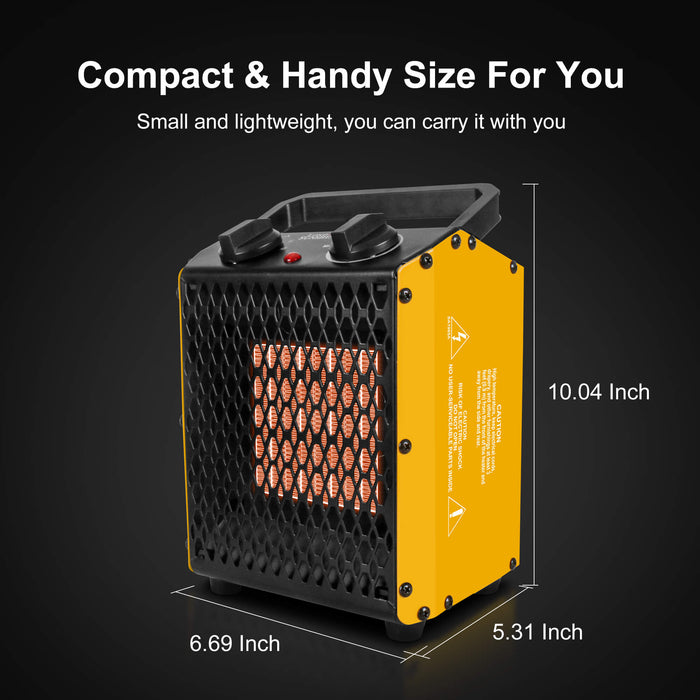 London Sunshine Electric Portable Heater with Steel Body and Thermostat (1500-Watt)